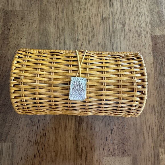 NWT Lilly Pulitzer Wicker Rattan Case Clutch Its A Sailabration - Picture 8 of 16